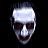 Six pixelated frames of a stylized face animation with varying expressions and color schemes on black background