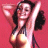 A pixelated image of a woman in a bikini against a red background, with green text reading "Original Icons .com" on the right side.