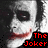 The Joker's face with white makeup, dark eyes, and red smile appears in two ; the lower shows a slightly different angle of the same character