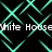 Animated pattern of cyan lines forming diamond shapes on black background with repeated text "White House" in white pixelated font.