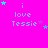 A bright pink background displays repeated text "i love Tessie" with varying star positions and colors