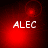 Red-toned animated icon with 'ALEC' text and shifting circular light effects in four quadrants.