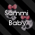Pixelated skull icons with pink bows on a black striped background, displaying text labels and symbols across four positions.