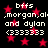 Black background with red stars and repeated white text reading 'bffs morgan,al and dylan (333333)' in pixelated font.