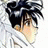 A 48x48 pixel buddy icon featuring a side-profile anime character with dark hair and white clothing on the left, paired with text reading "Anime IM" and "COM" on a black background to the right.