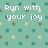 Pixelated text on a teal background with scattered star-like shapes in green and beige.