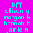 A static digital image displays a of text-based icons on a bright pink background with red horizontal bands, featuring names and initials in cyan pixelated font