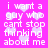 A static image with bright pink background and white text repeating "i want a guy who cant stop thinking about me" surrounded by light purple heart shapes.