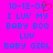 Pixelated text on bright pink background with blue letters and red heart symbol above date.