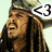 Three distinct pixelated character portraits with a triangular symbol in the top-right corner, each showing different facial expressions and color schemes.