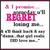 Pixelated image with pink 'REGRET' text, gray blocky shapes, and a maroon border on white background.