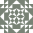 Static pixel art featuring a symmetrical geometric pattern with interlocking shapes in muted green and white tones.