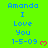 A bright green background displays repeated text 'Amanda I Love You 1-5-09' with pink heart symbols, arranged in a pattern