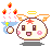 Pixel art contact sheet of an animated character with candle props, showing frame-by-frame expression and pose variations across 8 sampled frames.