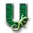 Animated contact sheet of a green U-shaped magnet with a light green gecko, showing frame-by-frame motion across 13 sampled frames arranged in a 4x4 grid.