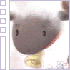 A cartoon animal with brown ears and a gray face, wearing a yellow collar, against a white background with a filmstrip border.