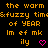 Pixelated orange text on black background with pink heart symbols, arranged in a -like pattern