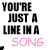 Animated contact sheet of a 4x4 grid showing sequential frames of a text-based buddy icon with changing heart symbols and consistent song lyrics.