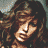 A 4-frame contact sheet of a pixelated animated icon featuring a woman with long brown hair in various poses against a green net background, with "Coolbuddy.com" text on the bottom-right frame.
