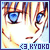 Pixelated close-up of a character's face with blue eyes, brown hair, and a light background, featuring text at the bottom.