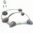 Pixelated grayscale image of a panda-like figure with rounded ears and limbs, positioned on a white background with partial text elements visible on the right side.