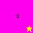 A split-screen animation with four colored quadrants showing a static smiley face and two star shapes changing color between yellow and magenta.