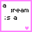 A 5x5 grid of pixel art frames showing an animated sequence with text variations and heart shapes, all within a pink border on white backgrounds.