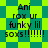 Pixelated text 'Ani rox ur funky lil soxs!!!!!!' on a green and yellow checkered background with diamond-shaped patterns.