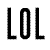 Black stick figure icons in various poses on gray background with "LOL LOL" text at top left, animated sequence showing pose transitions.