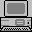 Pixel art of three computer monitors with varying screen displays and border styles on a gray background.