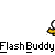Pixelated character with white head and yellow body in multiple poses, each labeled "FlashBuddy" below.