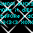 Animated icon displays repeating cyan text over a white chain-link fence pattern on black background, with no visible motion changes between frames.
