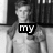 Black-and-white image of a shirtless person with text overlays reading 'my', 'future', and 'sex toy' across four