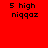 Red background with black text '5 high niggaz' repeated across six , each containing a white rectangular overlay in different positions