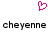 A static pixel art icon featuring a pink heart symbol above two identical black text strings on a white background.