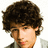 Pixelated image of a person with curly brown hair on left, bright pink background with blue text reading 'nicolle heart's nick jonas' and 'way more than brenna hottie<3'.