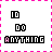A 3x3 contact sheet of animated frames showing a pixel art icon with the text "I'D DO ANYTHING" and pink heart symbols, each frame displaying slight variations in heart position and letter coloring.