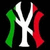 A stylized white 'NY' logo with green and red accents on a black background, displayed in two identical static frames with a gray rectangle in the bottom right corner.