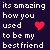 Animated contact sheet showing five frames of a pixel art buddy icon with text and heart symbols on dark purple background.
