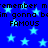 Blue background with light blue stars and repeated black text reading "remember me, I'm gonna be FAMOUS" in pixelated font.