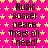 A static image with a bright pink background covered in yellow stars, displaying repeated text in black pixelated font.