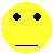 Yellow circular face with black eyes and mouth variations including straight line, curved smile, winking eye, and closed eye