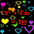 Pixelated icon with red text '1? + 1 = 1FF' on black background surrounded by colorful heart and ring shapes.