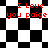 Black-and-white checkered background with red text "I Love you paige" repeated across four quadrants, showing animation of shifting checkerboard patterns.
