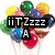 Colorful lollipops and balloons with overlaid text blocks on a white background.