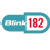 A split-frame contact sheet showing two static images: a blue and white icon with "Blink 182" text on the left, and green text reading "Original Icons .com" on a dark background on the right.