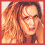 Four pixelated show a person with curly light brown hair in different poses: left hand near face, mouth open, eye close-up, and lips smiling