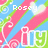 Pixelated icon with diagonal pink and green stripes, white hearts, and 'iY' text; top-left shows 'Posey', top-right 'BFF', bottom-left 'Pop-EVA!'