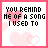 A contact sheet of 18 animated frames showing a pixelated text-based icon with pink hearts and the phrase "YOU REMIND ME OF A SONG I USED TO LOVE" in black and pink text on white background.