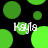 Green circular shapes on black background with white text 'Kayla' overlaid, some circles partially cut off by the frame.